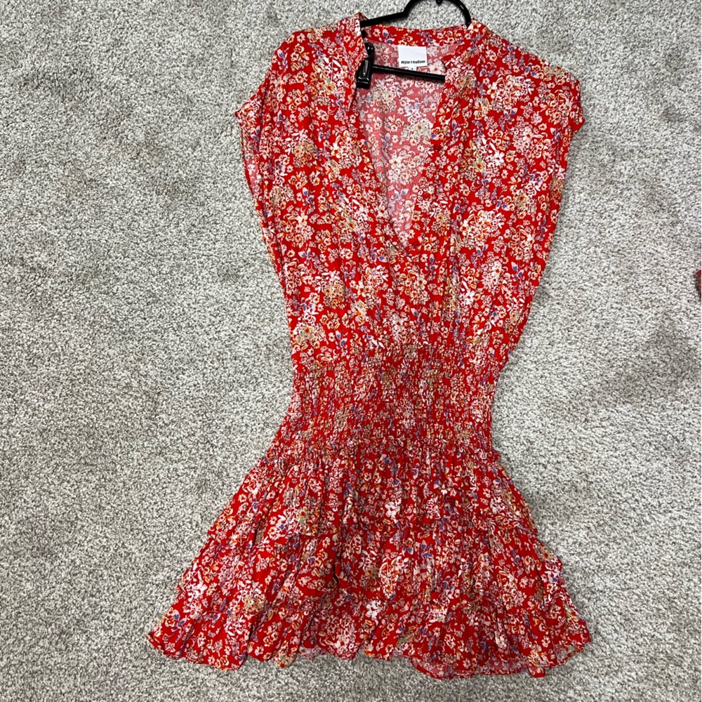 Vici Red Floral Dress